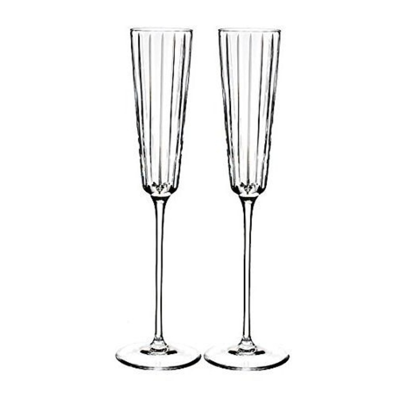 Rogaska Avenue Champagne Flute 6floz, Set of 2