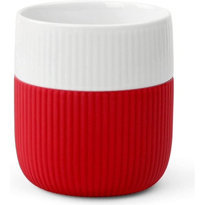 Royal Copenhagen Fluted Contrast Mug Crimson 11 Oz