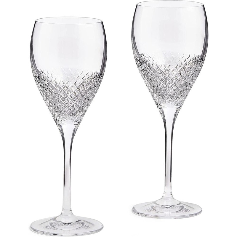 Wedgwood Vera Wang Diamond Mosaic Goblet Pair