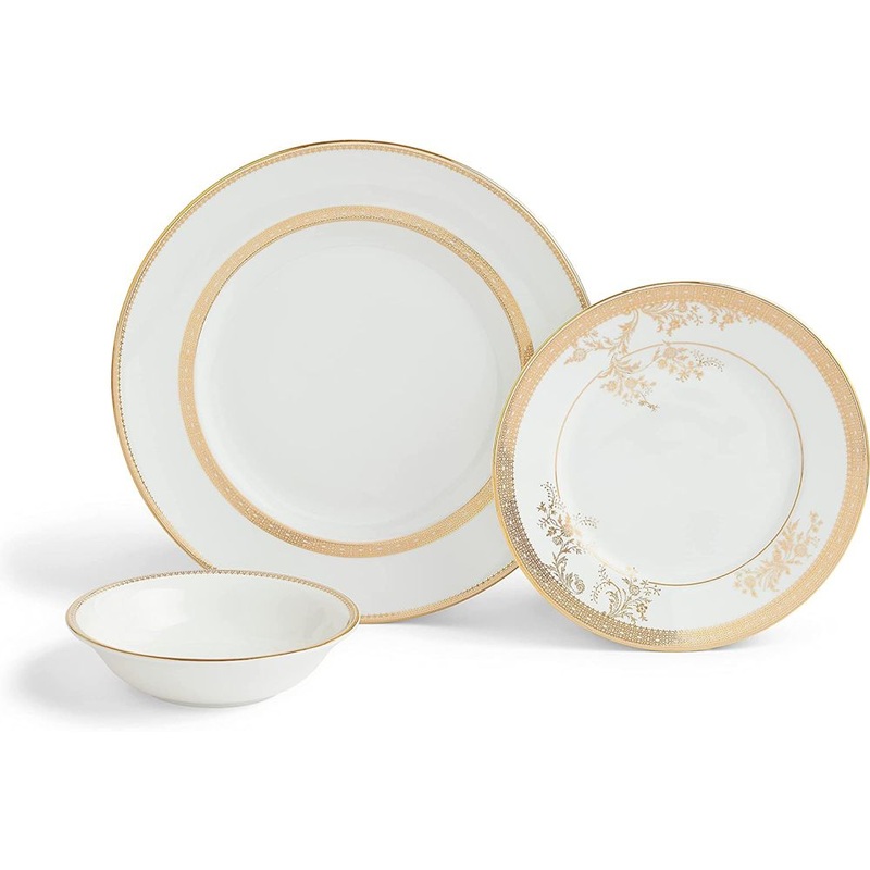 Wedgwood Vera Wang Lace Gold 12-Piece Set