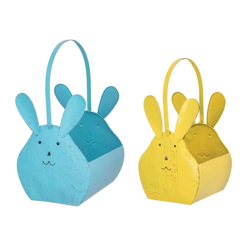 Hanna’s Handiworks Bunny Face Easter Basket Set Of 2 Assortment