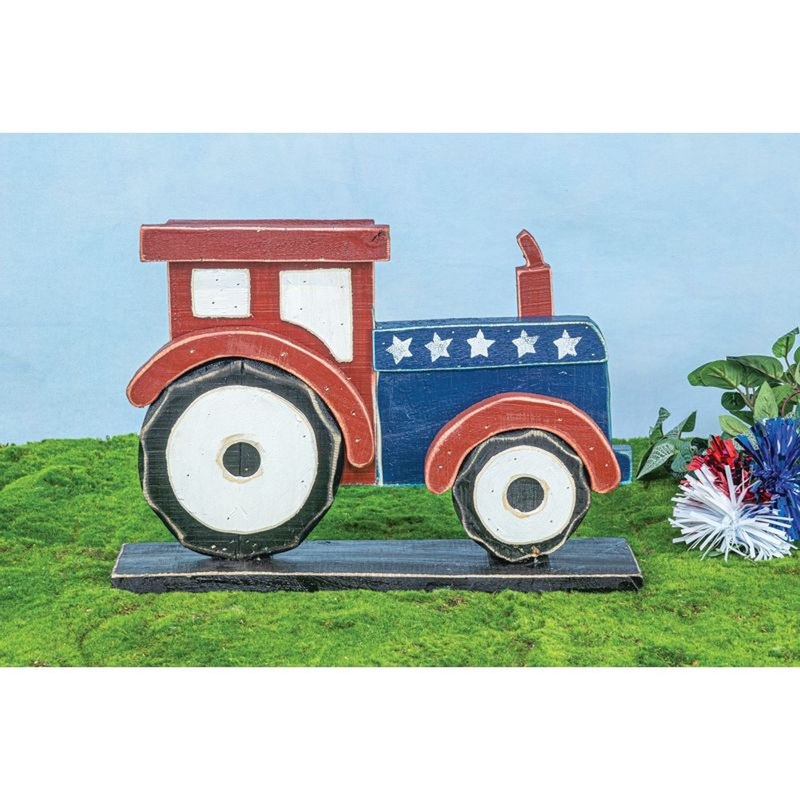 Hanna’s Handiworks Chunky Wood Americana Tractor