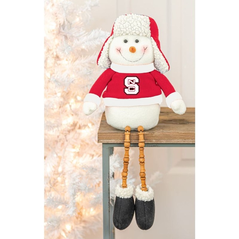 Hanna’s Handiworks Nc State Bead Leg Snowman