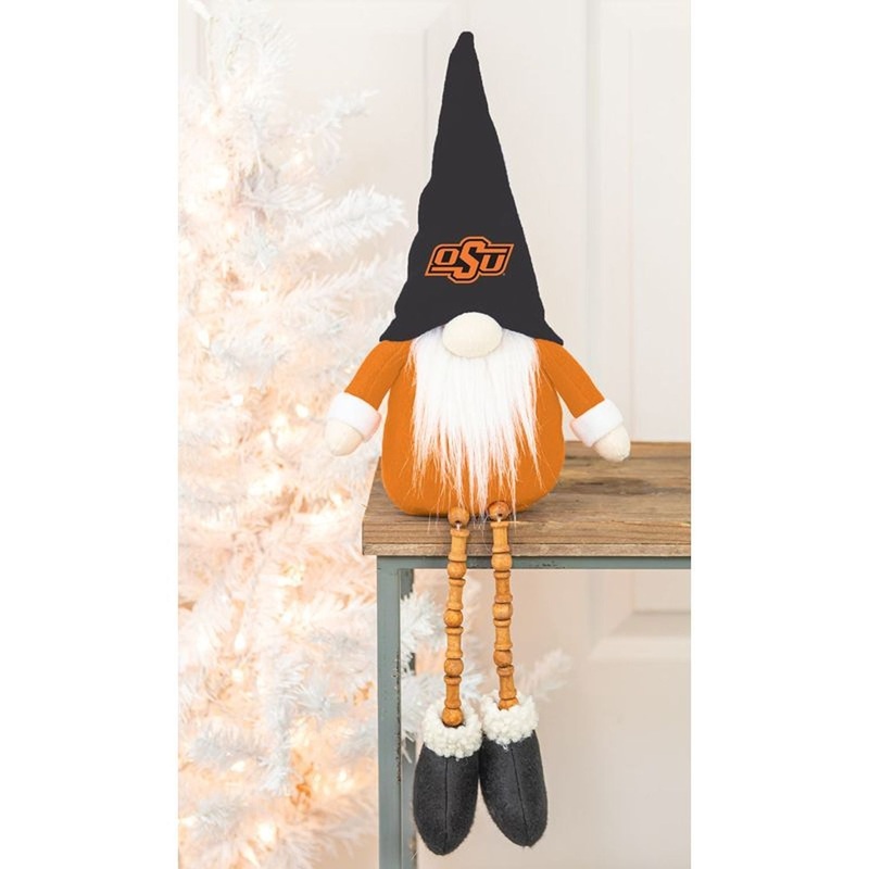 Hanna’s Handiworks Oklahoma State Bead Leg Gnome