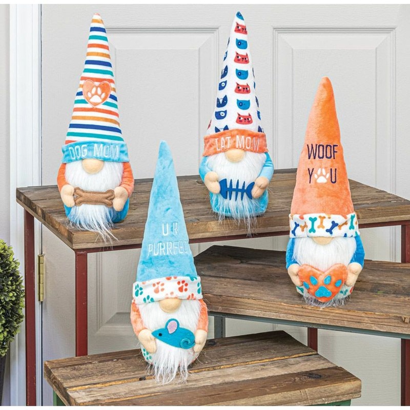 Hanna’s Handiworks Pet Lover Gnome Sitters Set Of 4 Assortment