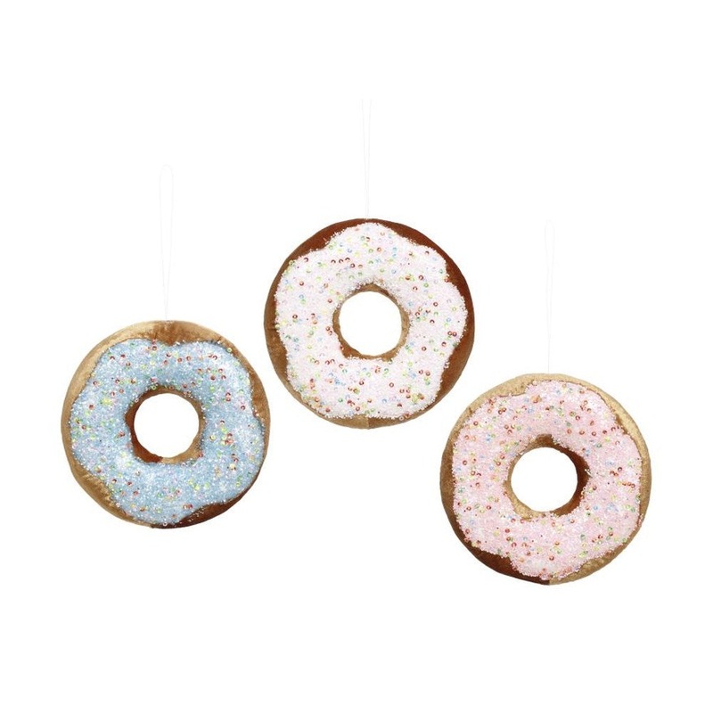 Mark Roberts Christmas 2020 Sprinkle Donut Ornament, Assortment of 3, 5 inches