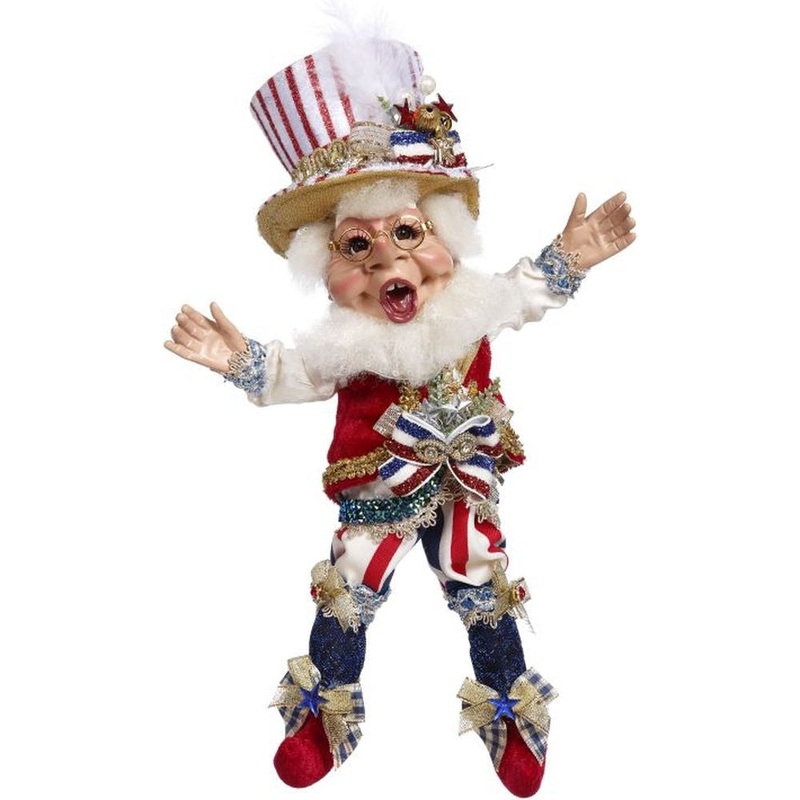 Mark Roberts Spring 2023 Patriotic Elf Figurine