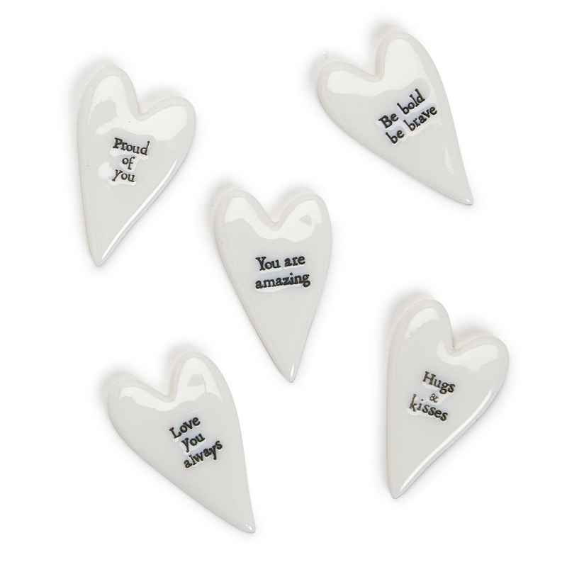 Two’s Company 40-Pieces Small Heart Pebbles Includes 5 Designs