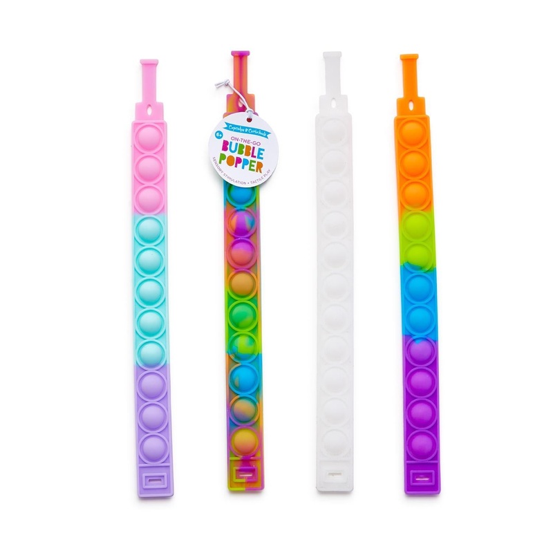 Two’s Company On-The-Go Bubble Popper 32-Pieces Fidget Toy in 4 Colors
