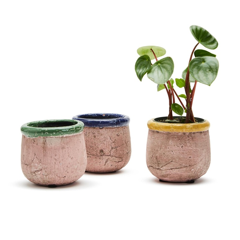 Two’s Company Rustica Pot Assorted 3 Colors – Terracotta