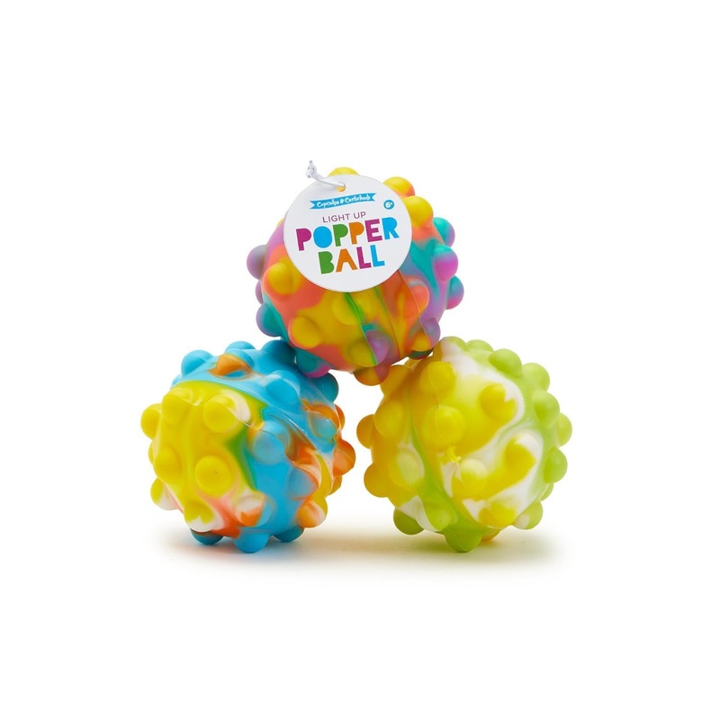 Two’s Refill 36-Pieces Light Up Bubble Pop Bouncing Popper Ball w/ 3 Colorations