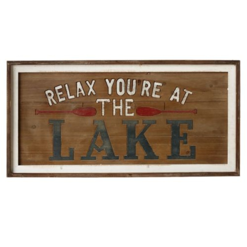 Ganz Relax You’re at the Lake Wall Decor