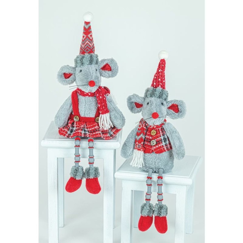 Hanna’s Handiworks Merry Mouse Button Leg Set Of 2 Assortment