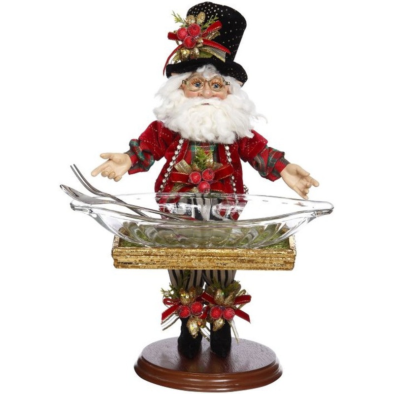 Mark Roberts 2020 Collection Elf with Glass Plate 12.5-Inch Figurine