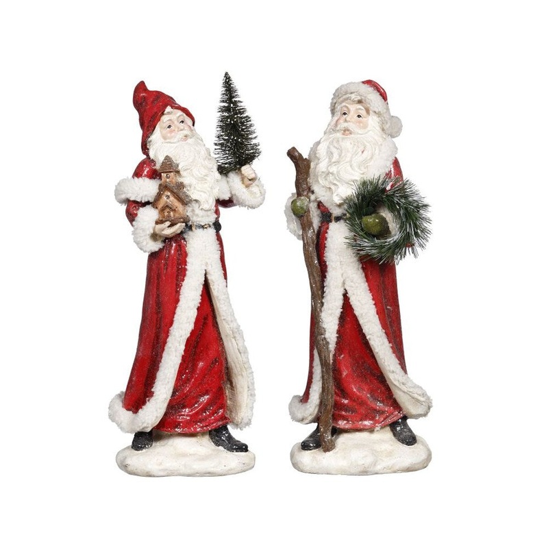 Mark Roberts Christmas 2021 Traditional Santa Figurine 15”, Assortment of 2