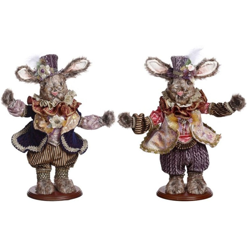 Mark Roberts Spring 2023 Gentleman’s  Rabbit Figurine 19 Inches, Assortment of 2