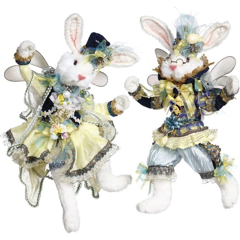 Mark Roberts Spring 2023 Mr. & Mrs. Festive Rabbit Fairy Medium 17, Asst. of 2