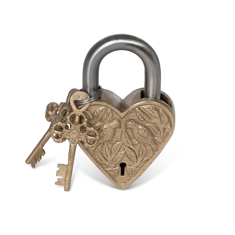 Park Hill Collection La Boheme Heart Shaped Love Lock