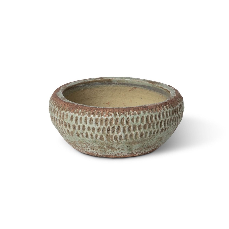 Park Hill Collection Yuma Pattern Low Ceramic Bowl