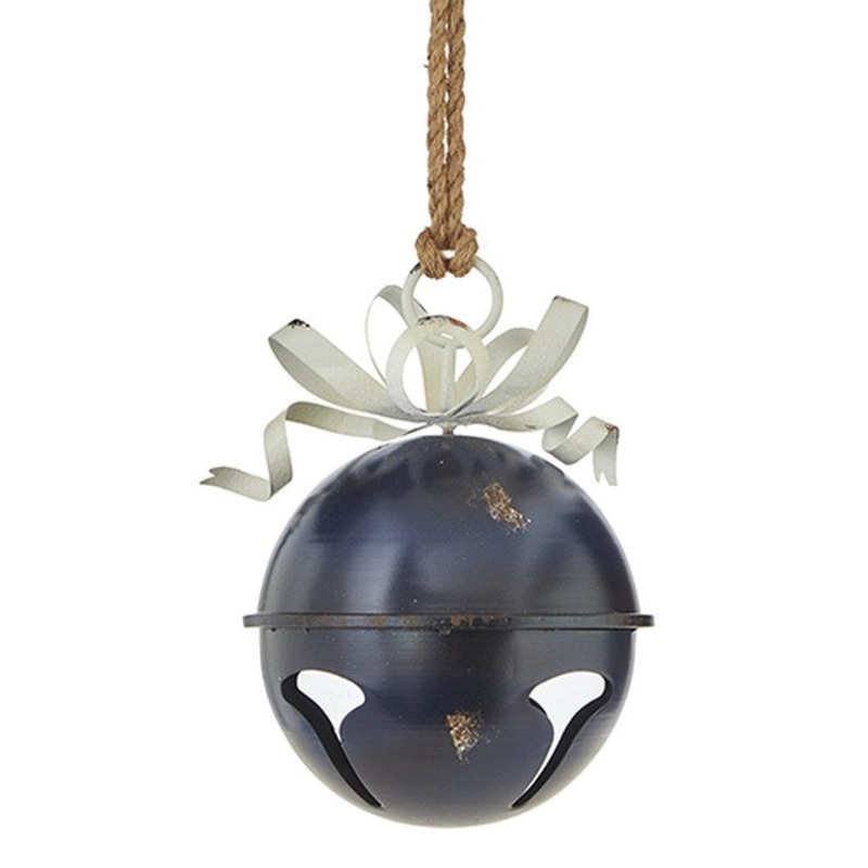 Raz Imports 2022 Cozy Christmas 13 Blue Jingle Bell