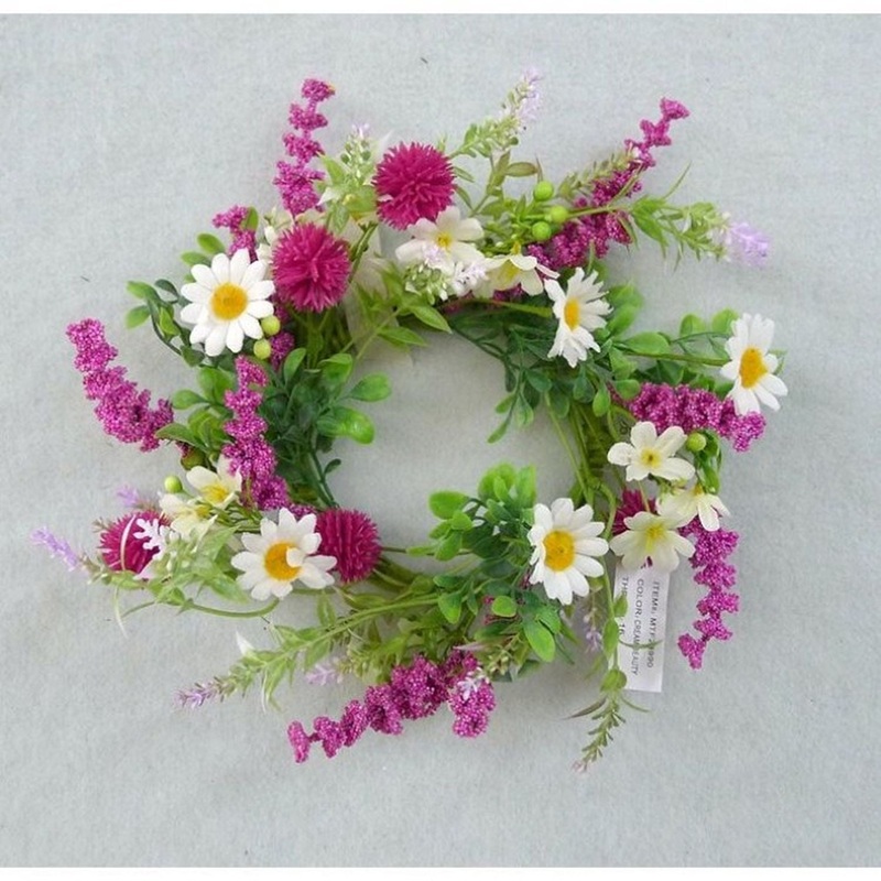 Regency International Daisy & Heather Candle Ring 4.5