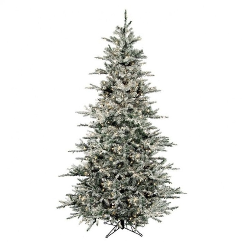 Regency International Lit Flocked Vail Tree 7.5’X57D