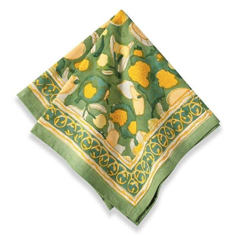 Couleur Nature Fruit Yellow/Green Napkins 19X19 – Set Of 6