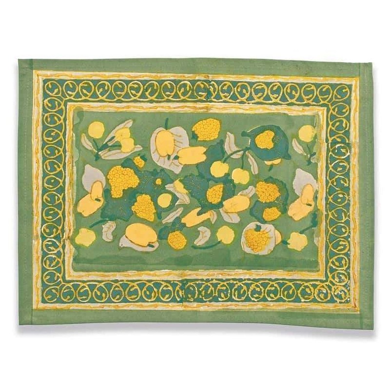 Couleur Nature Fruit Yellow/Green Placemats 15X18 – Set Of 6