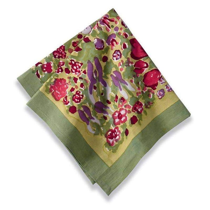 Couleur Nature Jardin Red/Green Napkins 19X19 – Set Of 6