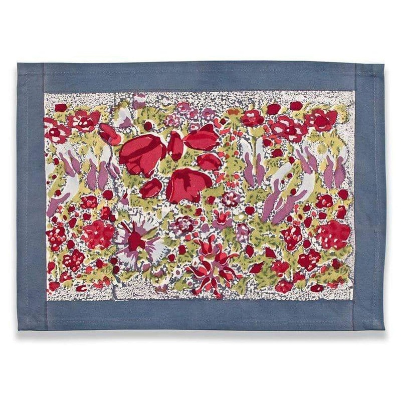 Couleur Nature Jardin Red/Grey Placemats 15X18 – Set Of 6