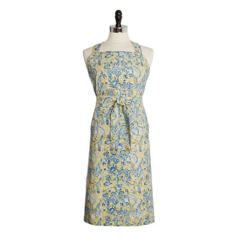 Couleur Nature La Mer Blue/Yellow Apron 32X36
