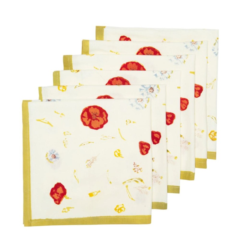 Couleur Nature Springfields Multi Napkins 19X19 – Set Of 6