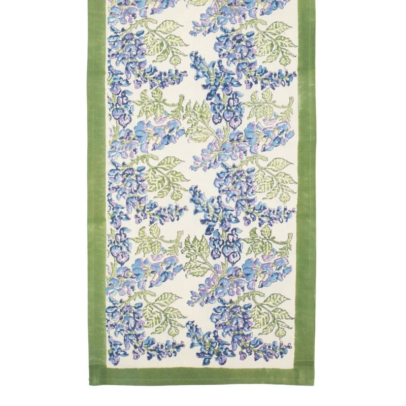 Couleur Nature Wisteria Green/Blue Table Runner