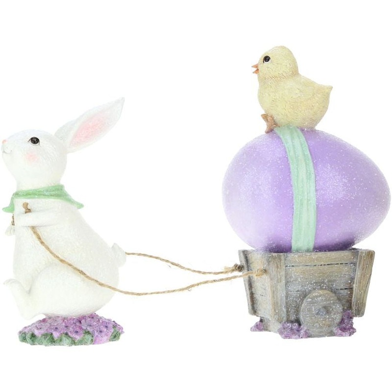 Mark Roberts 2023 Bunny Egg Cart Figurine 7.5”