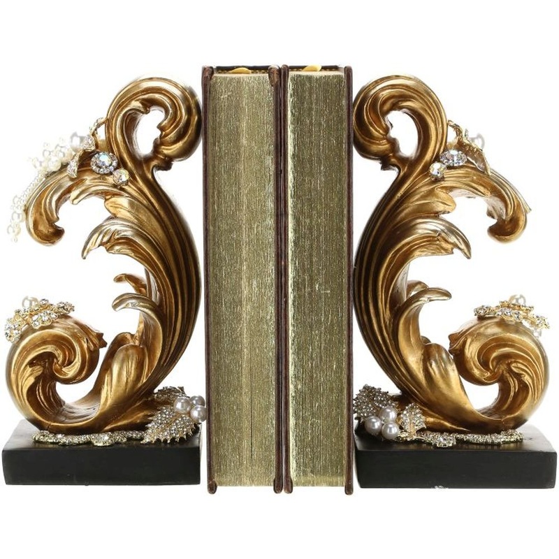 Mark Roberts 2023 Jeweled Baroque Bookend 9” Set of 2