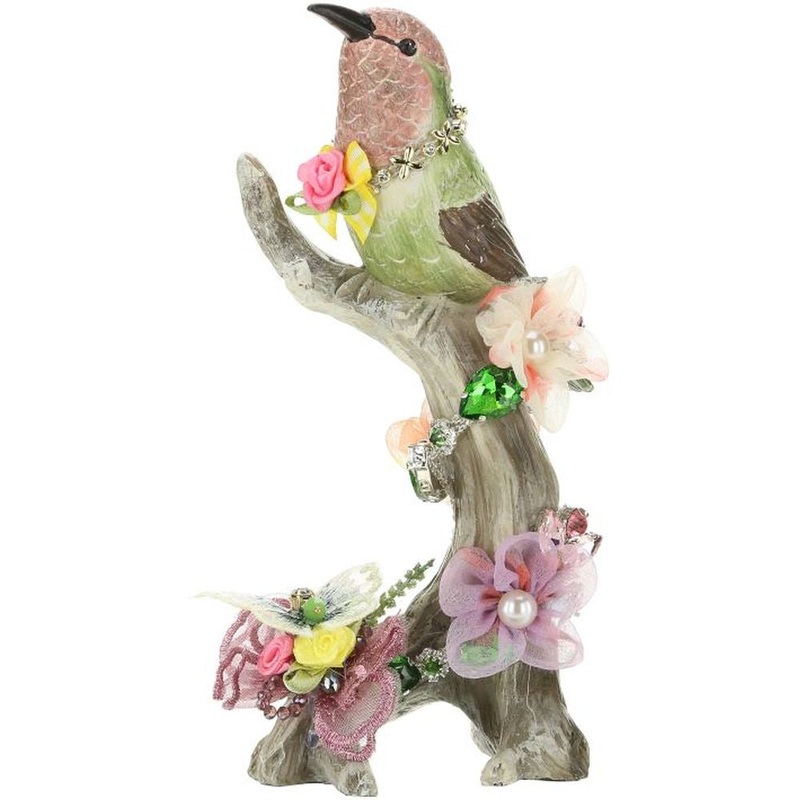 Mark Roberts 2023 Jeweled Bird On Trunk Figurine 7.5”