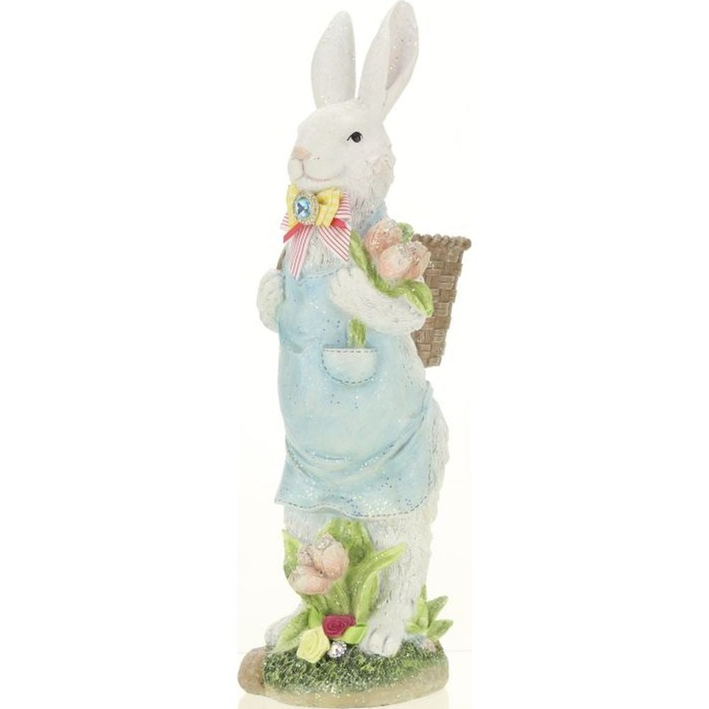 Mark Roberts 2023 Jeweled Bunny Decor Figurine 15”