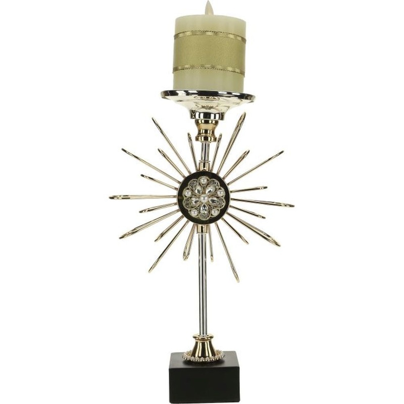 Mark Roberts 2023 Jeweled Sunburst Candle Holder 15”