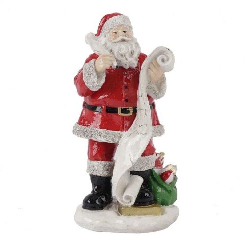 Regency International 10 Resin Santa with Sack And List