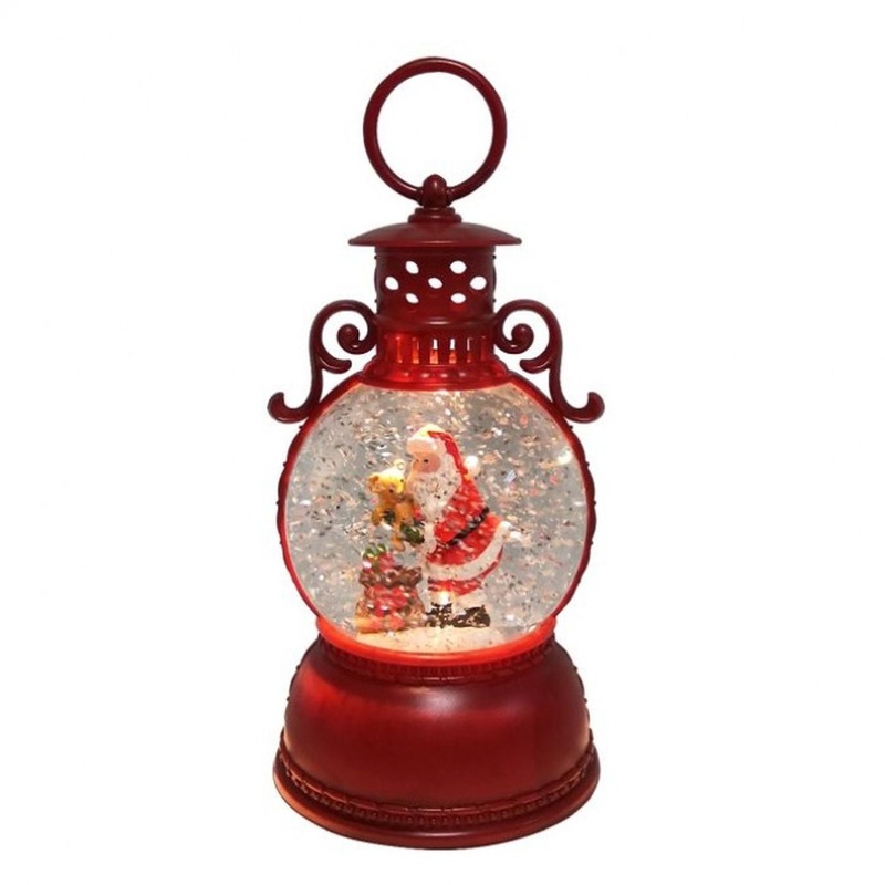 Regency International 8 LED B/O Timer Santa/ Sack Lantern Water Globe USB