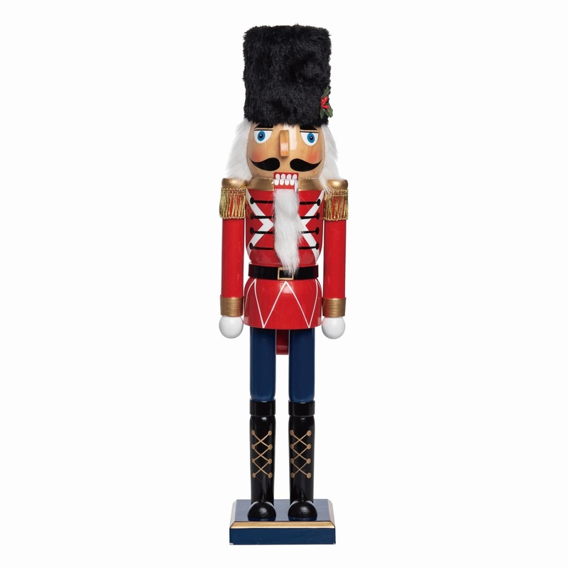 Transpac Large Wooden Nutcracker