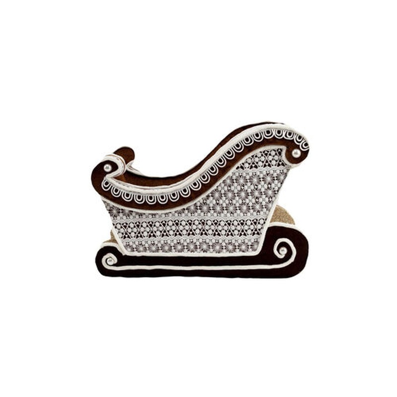 December Diamonds Gingerbread Village 18 Gingerbread Lace Sled Figurine