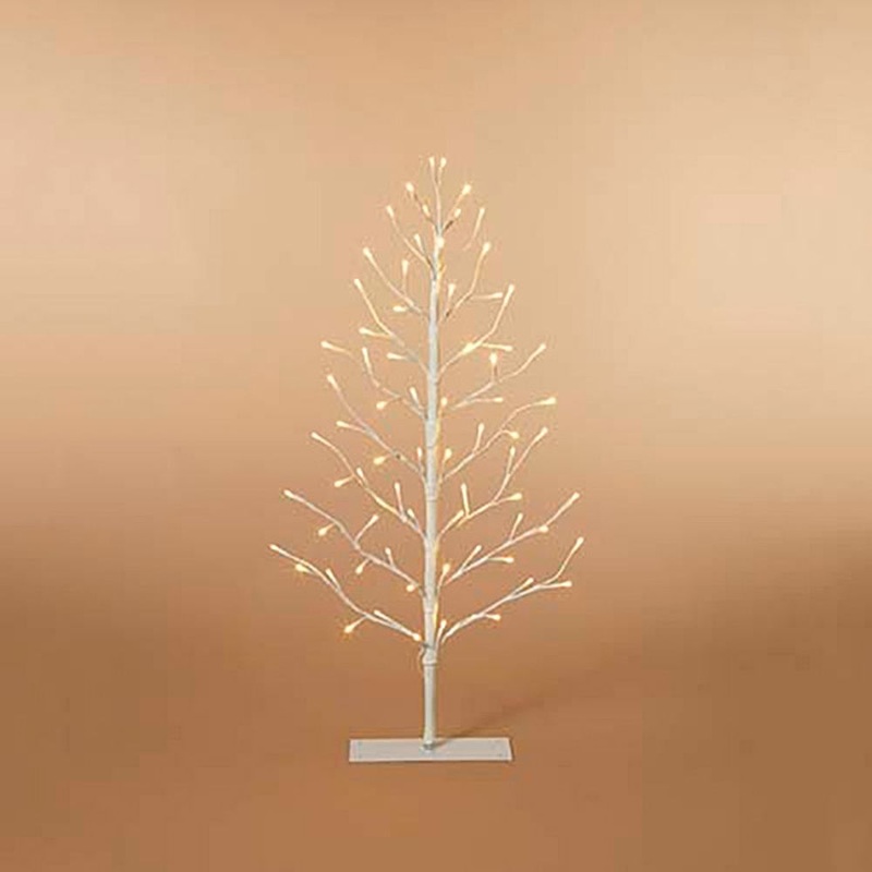 Gerson Company 3Ft. Electric White 2D Tree W/ 72 Warm White Steady Led Lights