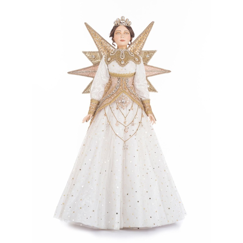 Katherine’s Collection 2023 Celeste Angel Doll , 17.5×17.5×32 Inches, White/Gold