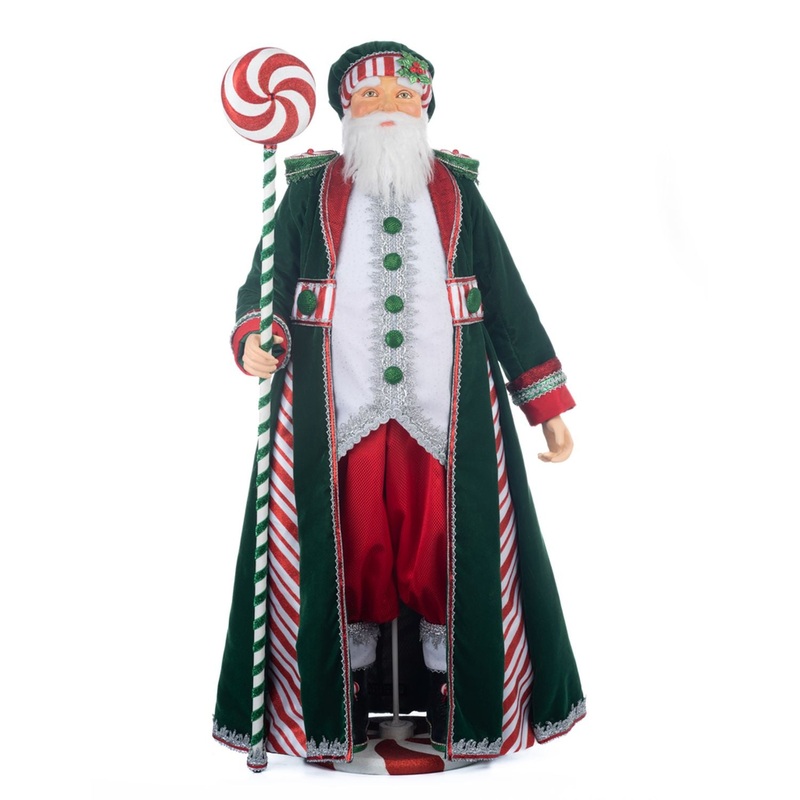 Katherine’s Collection 2023 Peppermint Palace 32-Inch Papa Peppermint Doll Green