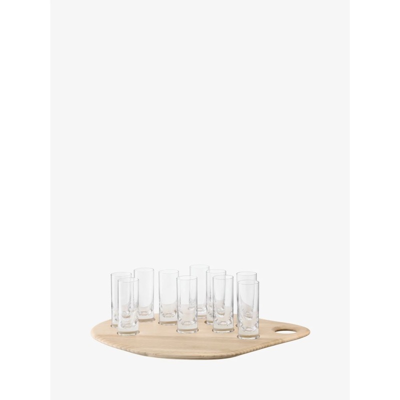 LSA International Palette Shot Set & Ash Board W11In/L15.75In Clear