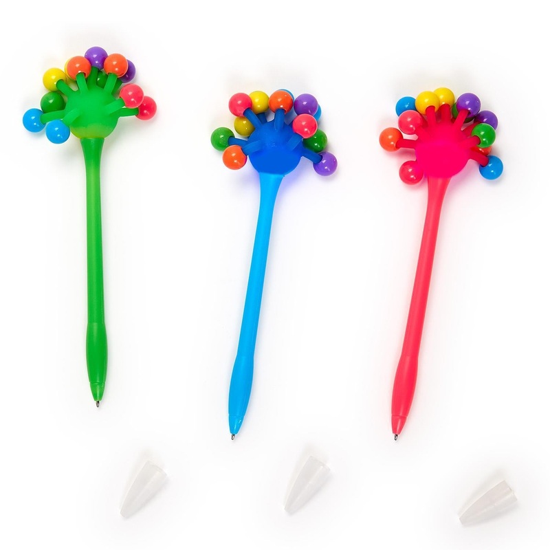 Refill For Click-Claks 24-Pieces Light Up Pen in 3 Colors: Green, Pink, Blue