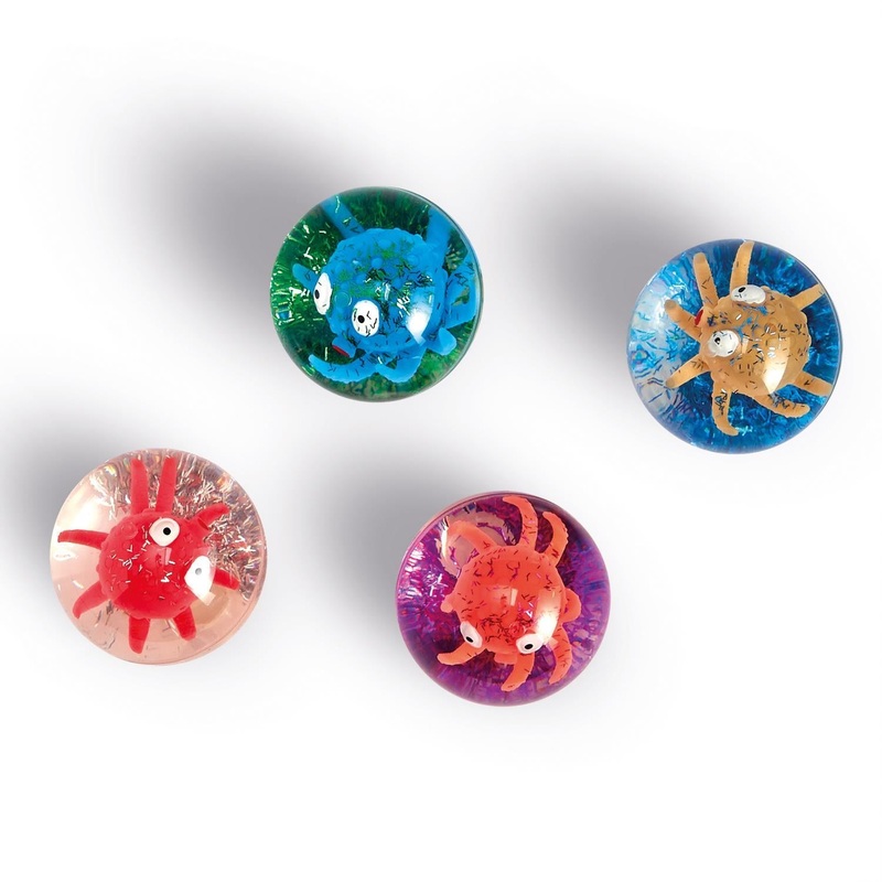 Refill For Flashy Octopus 36-Pieces Led & Glitter Bouncing Ball in 4 Colors
