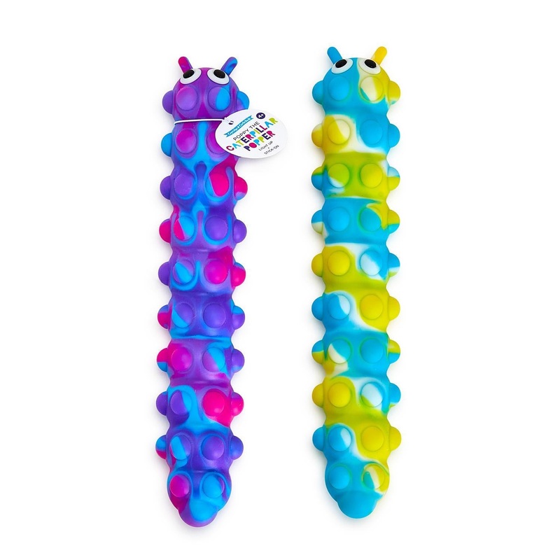 Refill The Caterpillar 16-Pieces Light Up & Stick-On 3D Popper in 2 Colorations