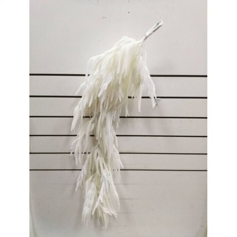 Regency International 48 Real Touch Flocked White Norfolk Pine Garland